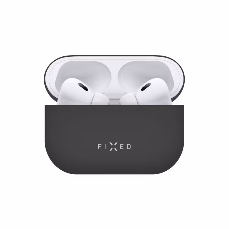 FIXED Silky Silikonofdral för Apple AirPods Pro 2 Svart
