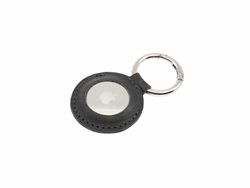 FIXED Nyckelringsfodral i äkta läder för AirTag Svart