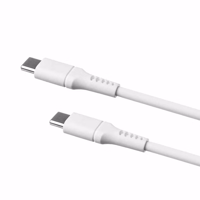 FIXED LIQUID silikonkabel 60W USB-C/C 1.2m Vit