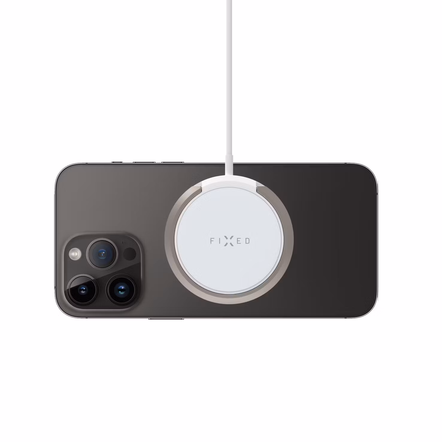 FIXED MagPad 15W Trådlös laddare/stativfunktion Vit