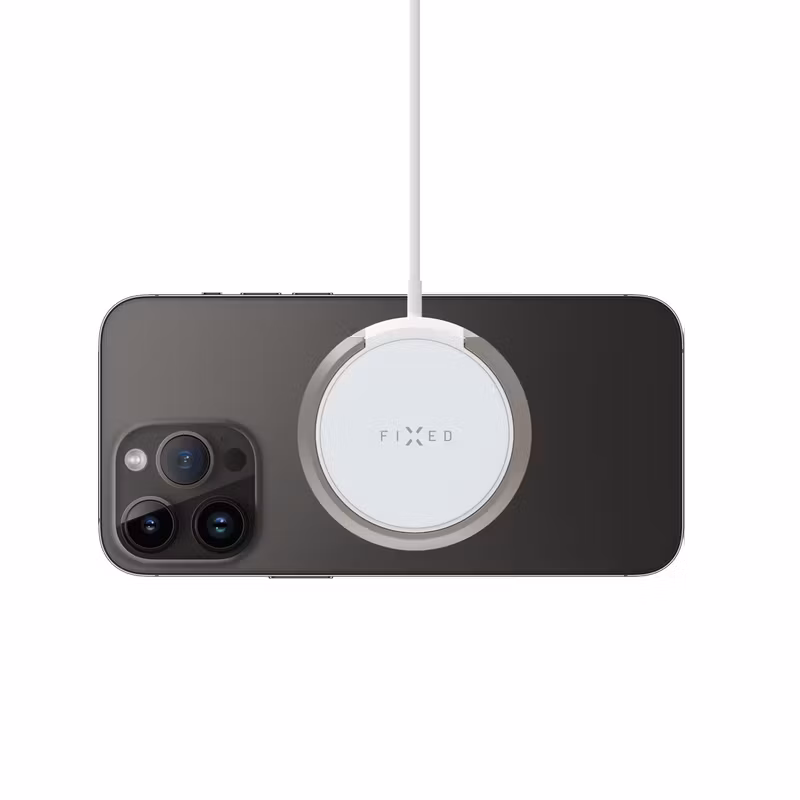 FIXED MagPad 15W Trådlös laddare/stativfunktion Vit