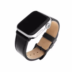 FIXED Åkta läderrem för Apple Watch 38/40/41mm Svart