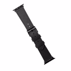 FIXED Åkta läderrem för Apple Watch 38/40/41mm Svart