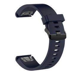 FIXED Silikonrem för Garmin QuickFit 20 mm Mörkblå