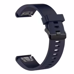 FIXED Silikonrem för Garmin QuickFit 20 mm Mörkblå