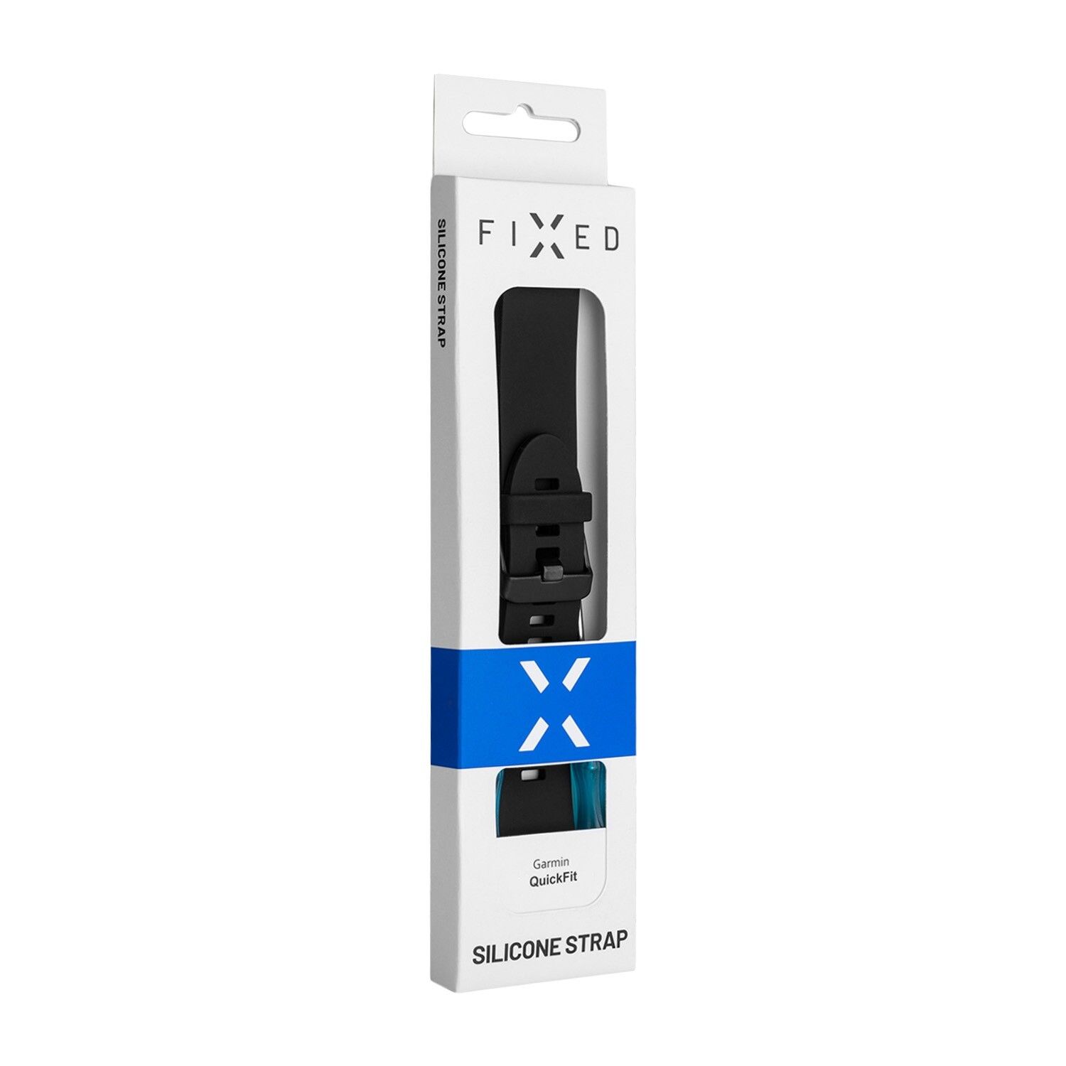 FIXED Silikonrem för Garmin QuickFit 20 mm Mörkblå