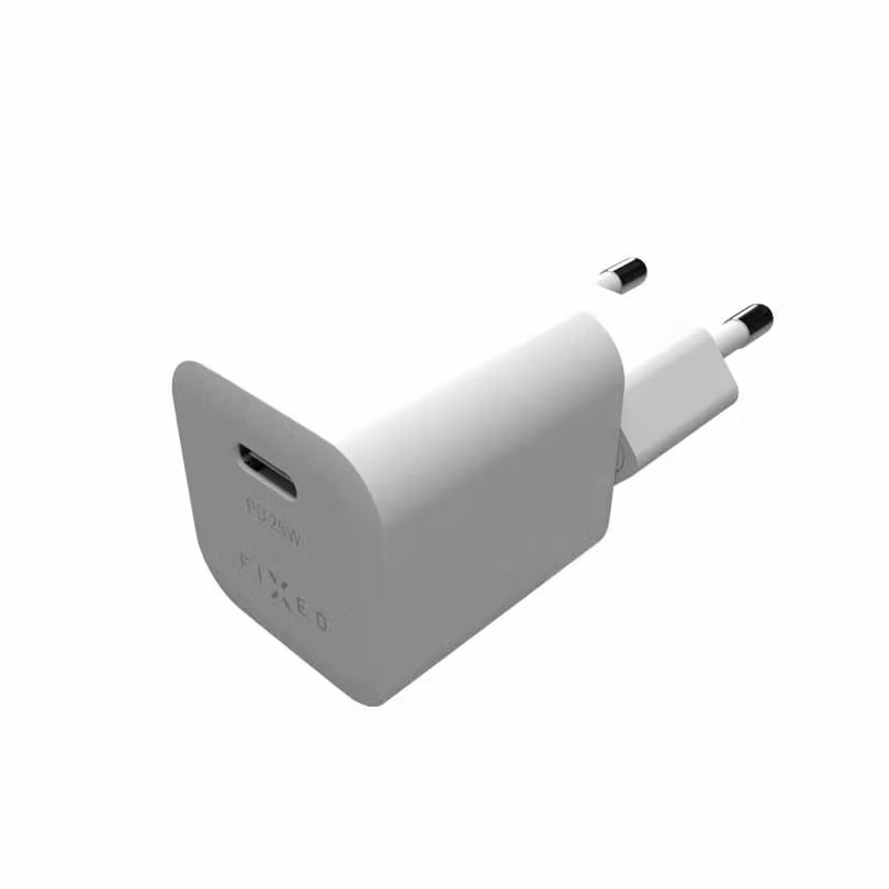 FIXED Super Snabb Mini Hemladdare USB-C PD 25W Vit