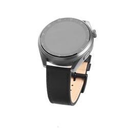 FIXED Äkta läderrem för Smartwatch Universal 20 mm Svart