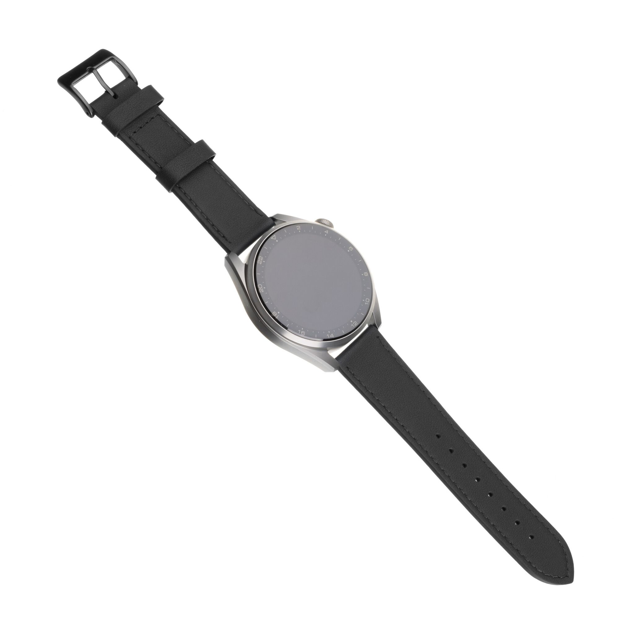 FIXED Äkta läderrem för Smartwatch Universal 20 mm Svart