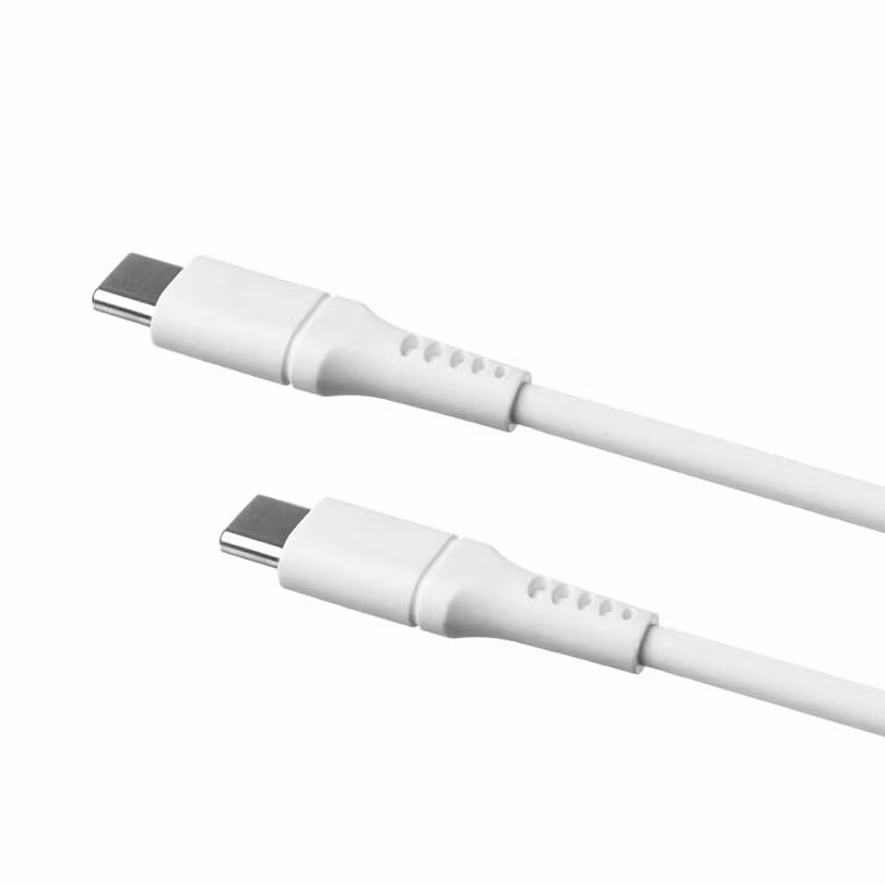 FIXED LIQUID silikonkabel 60W USB-C/C 0.5m Vit