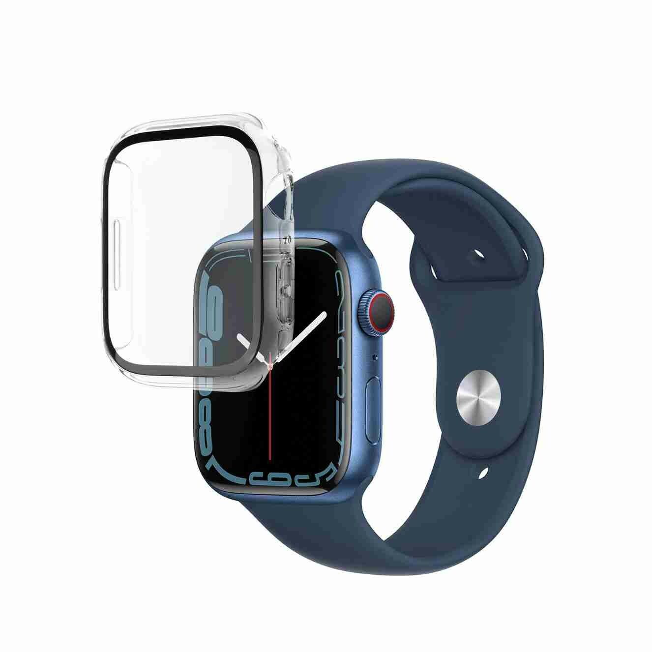 FIXED PURE Skyddsfodral och glas för Apple Watch 45 mm