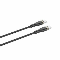 FIXED METAL 100W USB-C/C flätad kabel 2m Svart