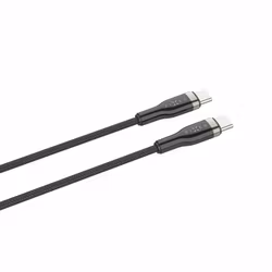 FIXED METAL 100W USB-C/C flätad kabel 2m Svart