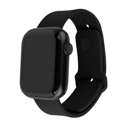FIXED Silikonrem SET för Apple Watch 42/44/45mm Svart