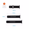 FIXED Silikonrem SET för Apple Watch 42/44/45mm Svart