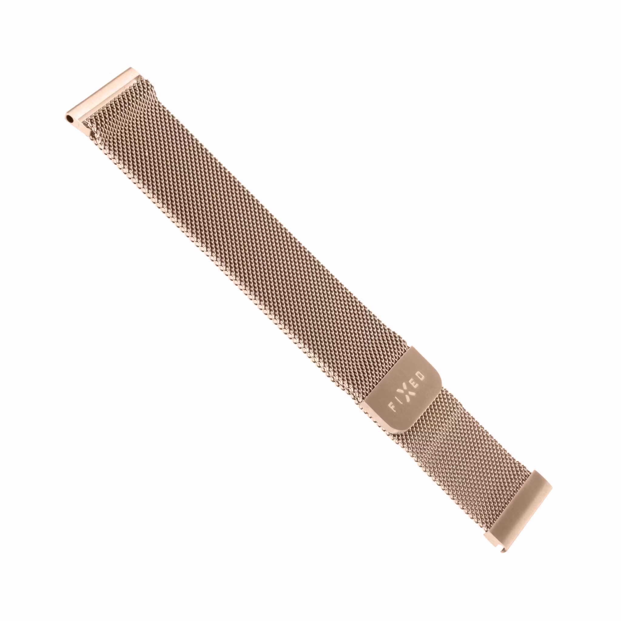 FIXED Mesh metallrem för Smartwatch Universal 22 mm Rosa