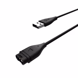 FIXED USB-A Laddningskabel för Garmin Smartwatch Svart