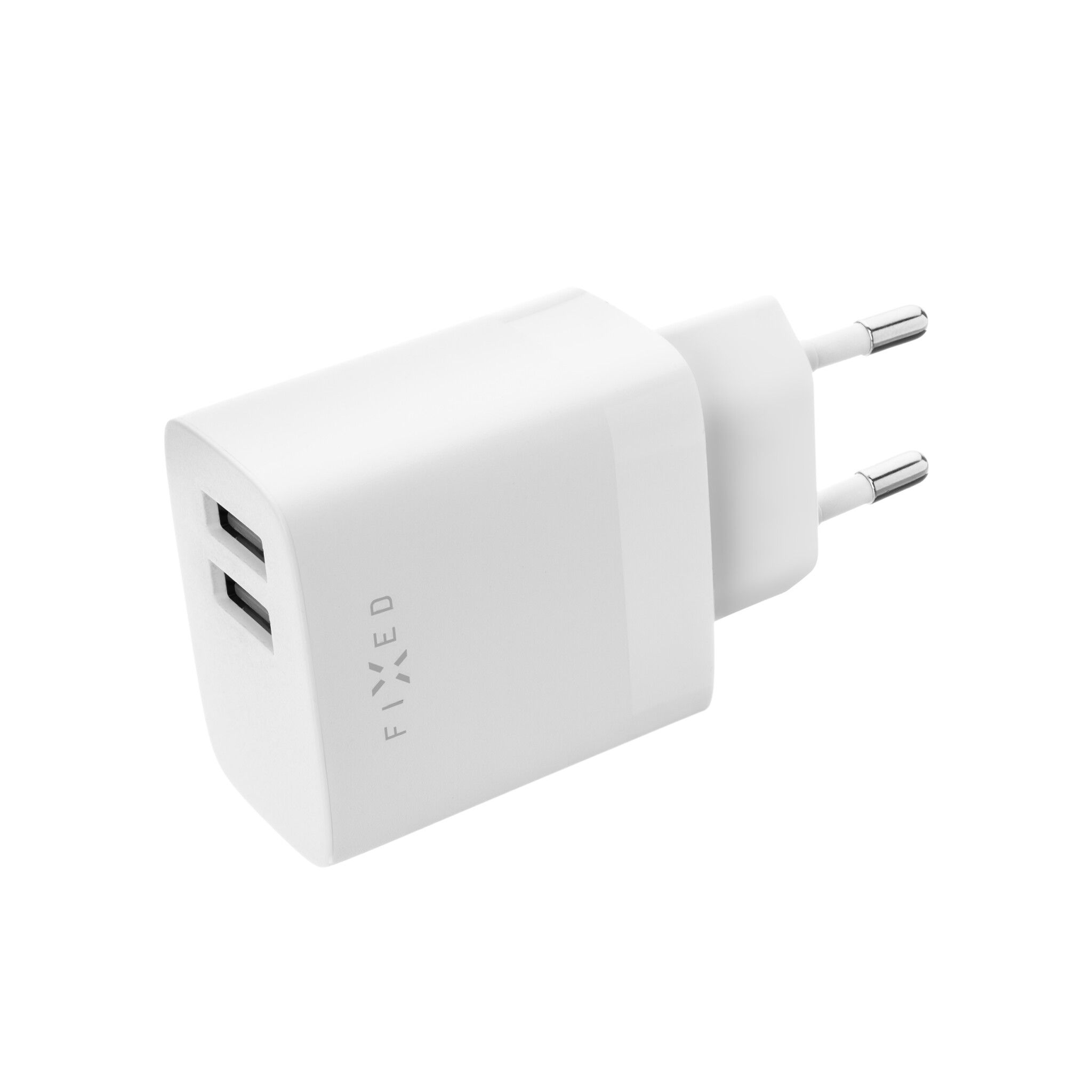 FIXED Hemladdare 2xUSB-A 17W Vit