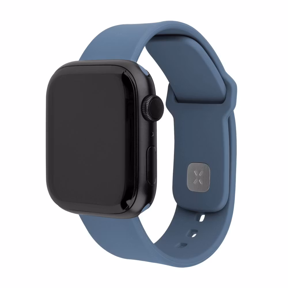 FIXED Sportig silikonrem SET för Apple Watch 42/44/45/46mm Grön-blå