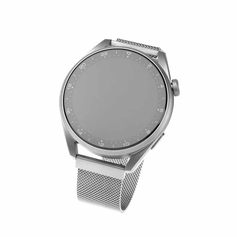 FIXED Mesh metallrem för Smartwatch Universal 22 mm Silv