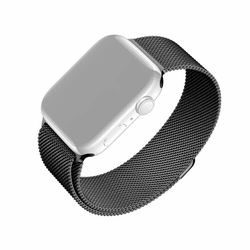 FIXED Mesh metallrem för Apple Watch 42/44/45/49mm Svart