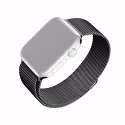 FIXED Mesh metallrem för Apple Watch 42/44/45/49mm Svart