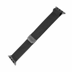 FIXED Mesh metallrem för Apple Watch 42/44/45/49mm Svart