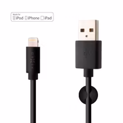 FIXED FIXED USB-A till Lightning MFI kabel 2m Svart