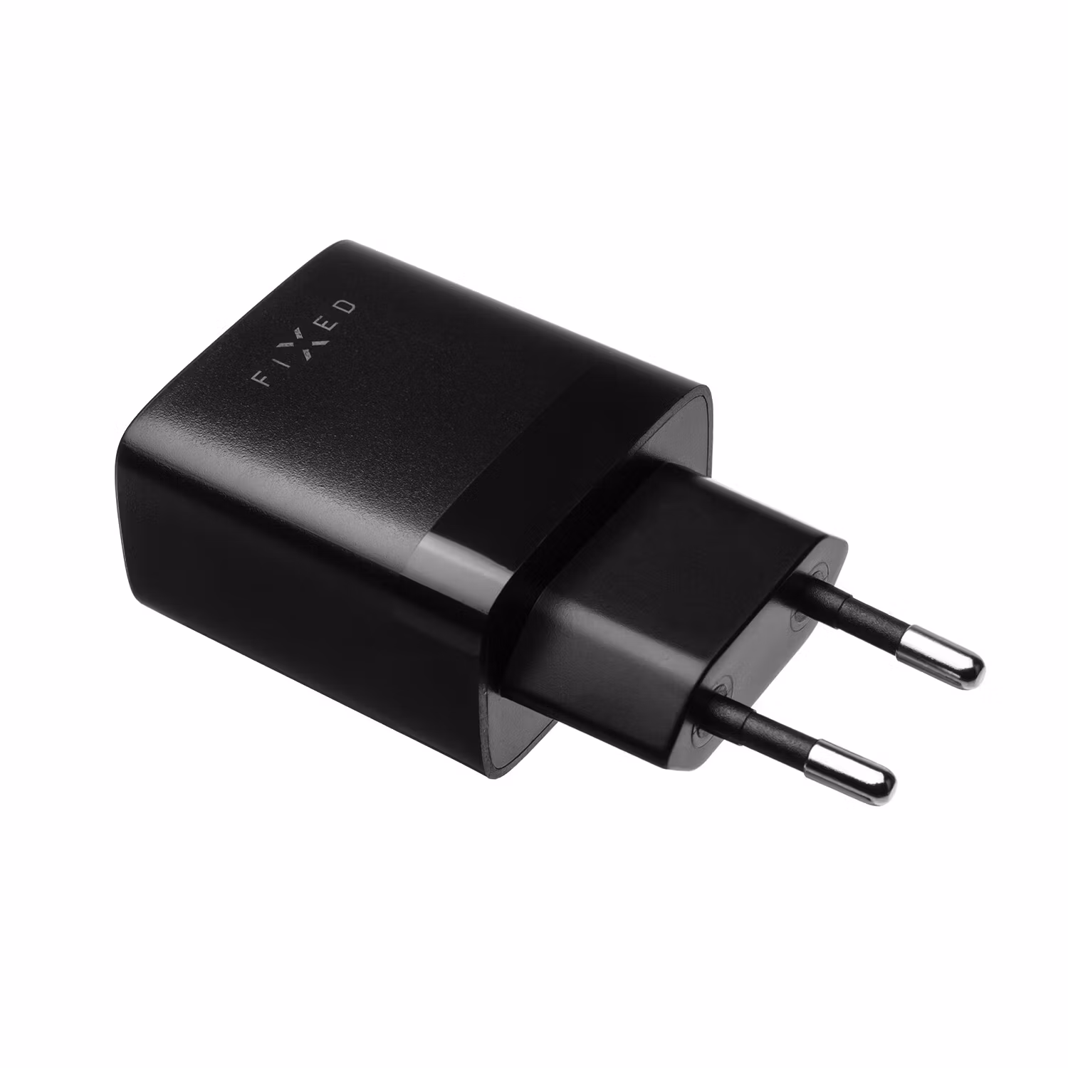 FIXED Hemladdare 2x USB-A 17W/USB-C kabel 1m Svart