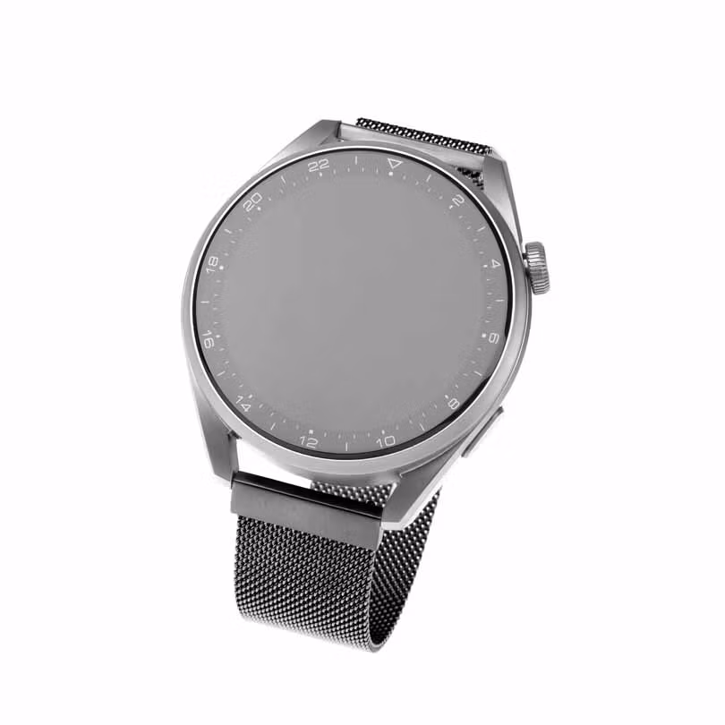 FIXED Mesh metallrem för Smartwatch Universal 22mm Svart