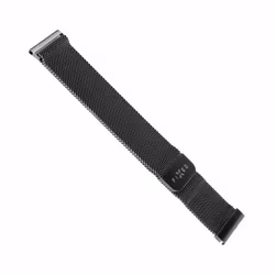 FIXED Mesh metallrem för Smartwatch Universal 22mm Svart