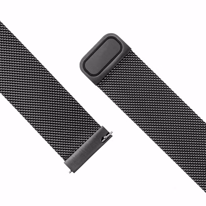 FIXED Mesh metallrem för Smartwatch Universal 22mm Svart