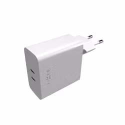 FIXED Supersnabb Hemladdare 65W 2xUSB-C PD 3.0 Vit
