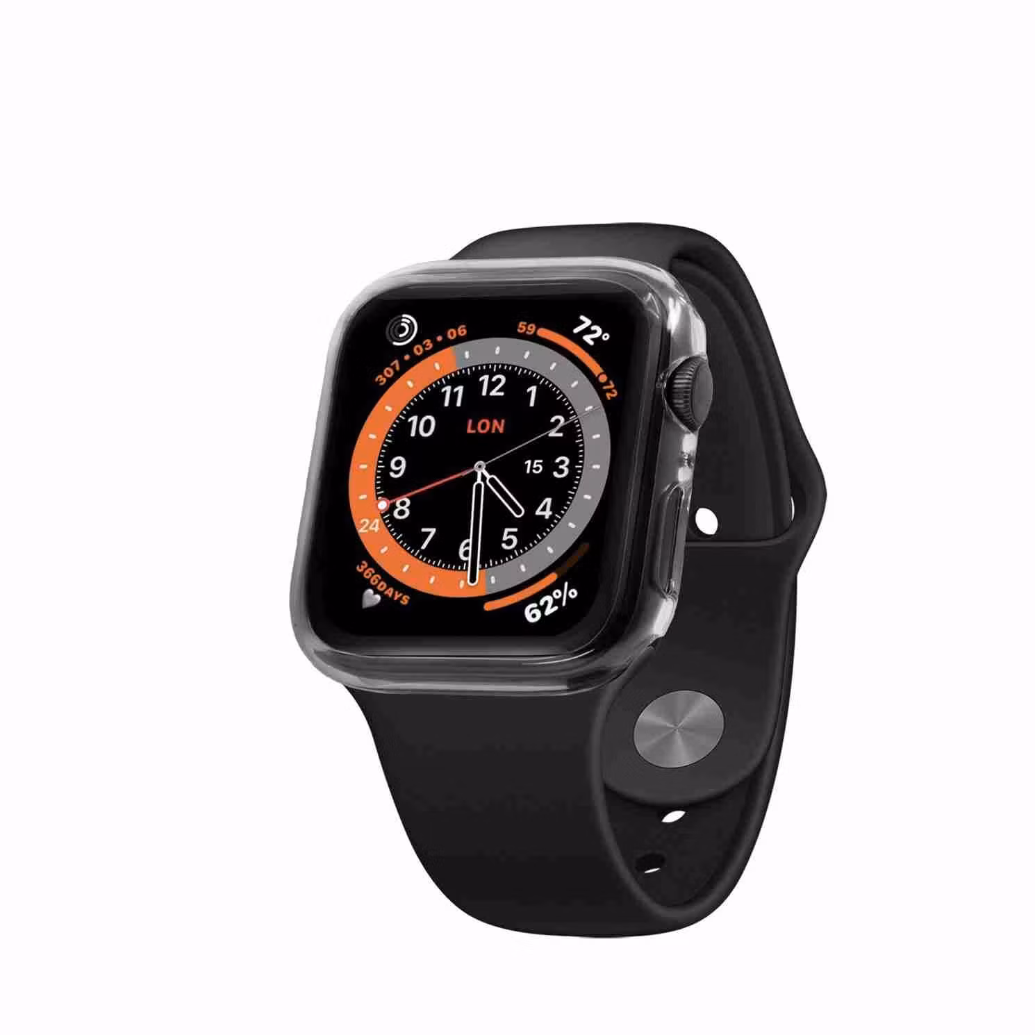 FIXED PURE Skyddsfodral och glas för Apple Watch 42 mm