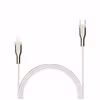 FIXED METAL USB-C/Lightning MFI flätad kabel 2m Vit