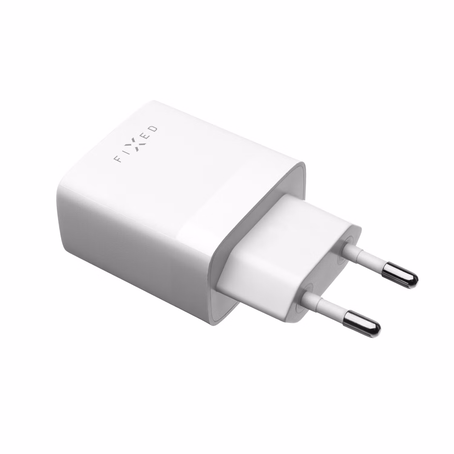 FIXED Hemladdare 2x USB-A 17W/USB-C kabel 1m Vit