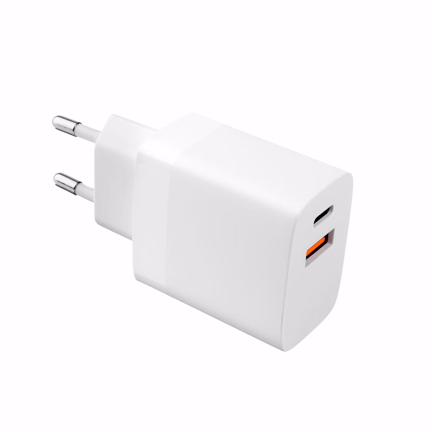 FIXED Hemladdare 2x USB-A 17W/USB-C kabel 1m Vit