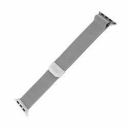 FIXED Mesh metallrem för Apple Watch 42/44/45/49mm Silv.
