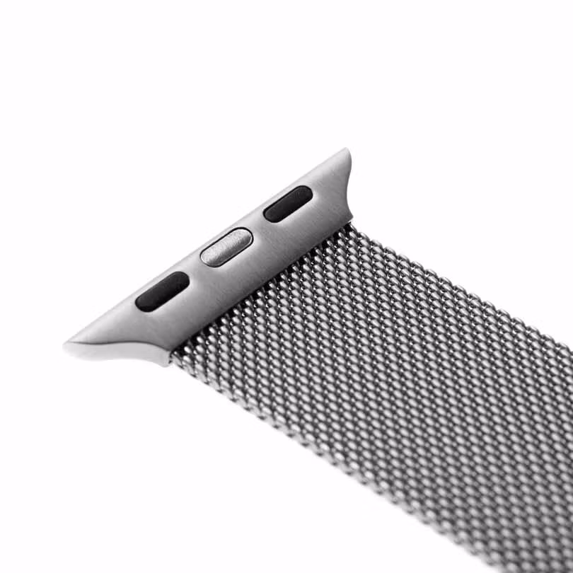 FIXED Mesh metallrem för Apple Watch 42/44/45/49mm Silv.