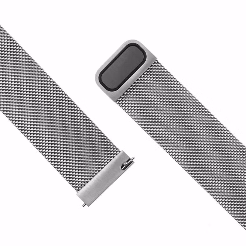 FIXED Mesh metallrem för Smartwatch Universal 20mm Silv.
