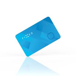 FIXED FIXED Tag Card Tracker för Apple Find My Blå