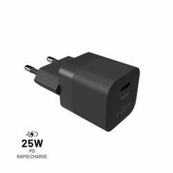 FIXED Super Snabb Mini Hemladdare USB-C PD 25W Svart