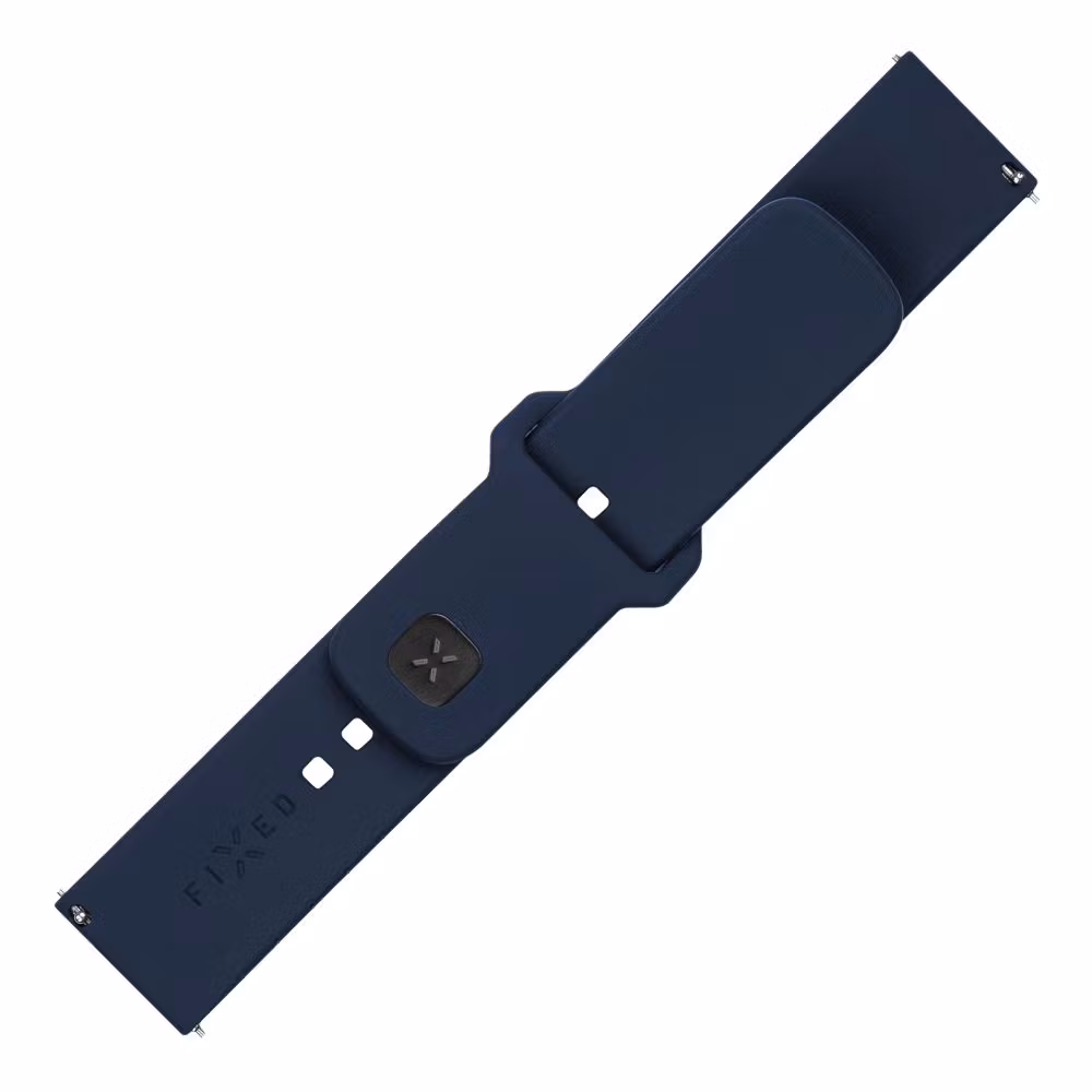 FIXED Silikonrem för Smartwatch Universal 20 mm Blå
