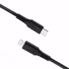 FIXED LIQUID silikonkabel USB-C/Lightning 0.5m Svart