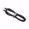 FIXED LIQUID silikonkabel USB-C/Lightning 0.5m Svart
