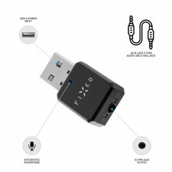 FIXED SIGNAL Bluetooth Audio Receiver 3.5 mm Svart