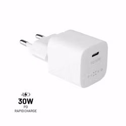FIXED Super Snabb Mini Hemladdare USB-C PD 30W Vit