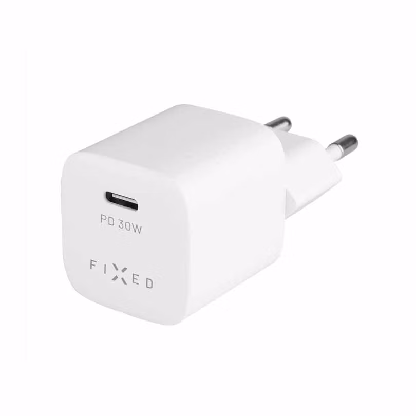 FIXED Super Snabb Mini Hemladdare USB-C PD 30W Vit