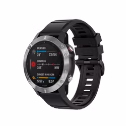 FIXED Silikonrem för Garmin QuickFit 26mm Svart