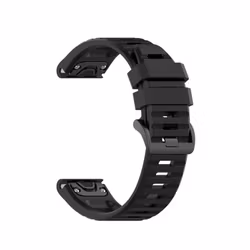 FIXED Silikonrem för Garmin QuickFit 26mm Svart